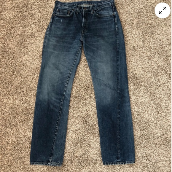 LVC Vintage Levis 501Z XX Jeans Mens 32x32 Measured Selvedge Big E Blue - Picture 1 of 7